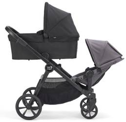 Baby Jogger City Select 2 Kinderwagen Jahr für Jahr 2x Sitz + Kinderwagen Basic Radiant Grey