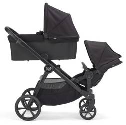 Baby Jogger City Select 2 Zwillingskinderwagen Basic Tencel Lunar Black