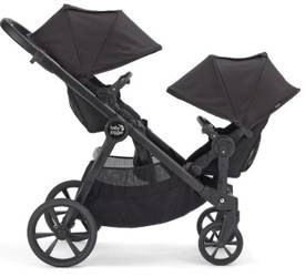 Baby Jogger City Select 2 Zwillingskinderwagen Tencel Lunar Black