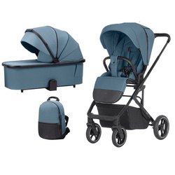 Carrello Alfa 2024 CRL-5508 Deep Sleeper Kinderwagen Indigo Blue