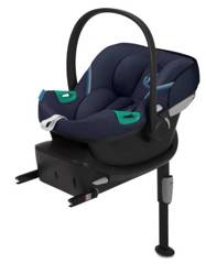 Cybex Aton S2 i-Size Autositz 0-13kg + Autositz Basis ein Marineblau