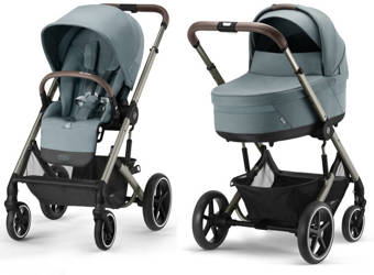 Cybex Balios S Lux Tiefschläfer Kinderwagen Sky Blue 2023 Taupe Frame