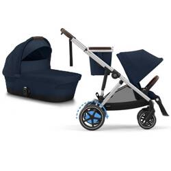 Cybex E-Gazelle S Unterstützter Kinderwagen Jahr für Jahr Ocean Blue