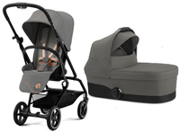 Cybex Eezy S Twist + Plus 2 Kinderwagen Lava Grau Schwarz Rahmen 2023