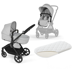 Cybex Eos Basic 2in1 Kinderwagen Lava Grau + Tragematratze