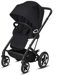 Cybex Talos S Lux Kinderwagen Kinderwagen Schwarzer Rahmen Tiefschwarz