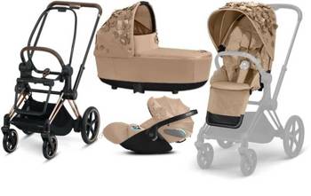 Cybex e-Priam 3.0 Kombi-Kinderwagen + Cloud Z Kindersitz 0-13 Kg set 3in1