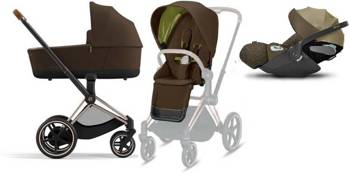 Cybex e-Priam 3.0 Kombi-Kinderwagen + Cloud Z Kindersitz 0-13 Kg set 3in1