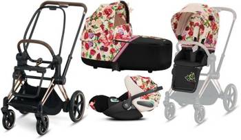 Cybex e-Priam 3.0 Kombi-Kinderwagen + Cloud Z Kindersitz 0-13 Kg set 3in1