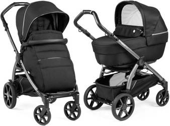 PegPerego Book 2-in-1-Kinderwagen Black Shine