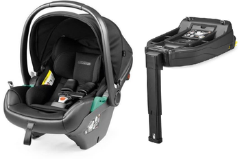 PegPerego Primo Viaggio Lounge Autositz 0-13kg + I-Size Base Licorice