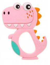 Bocioland Silikon Dino Beißring Rosa BOC0508